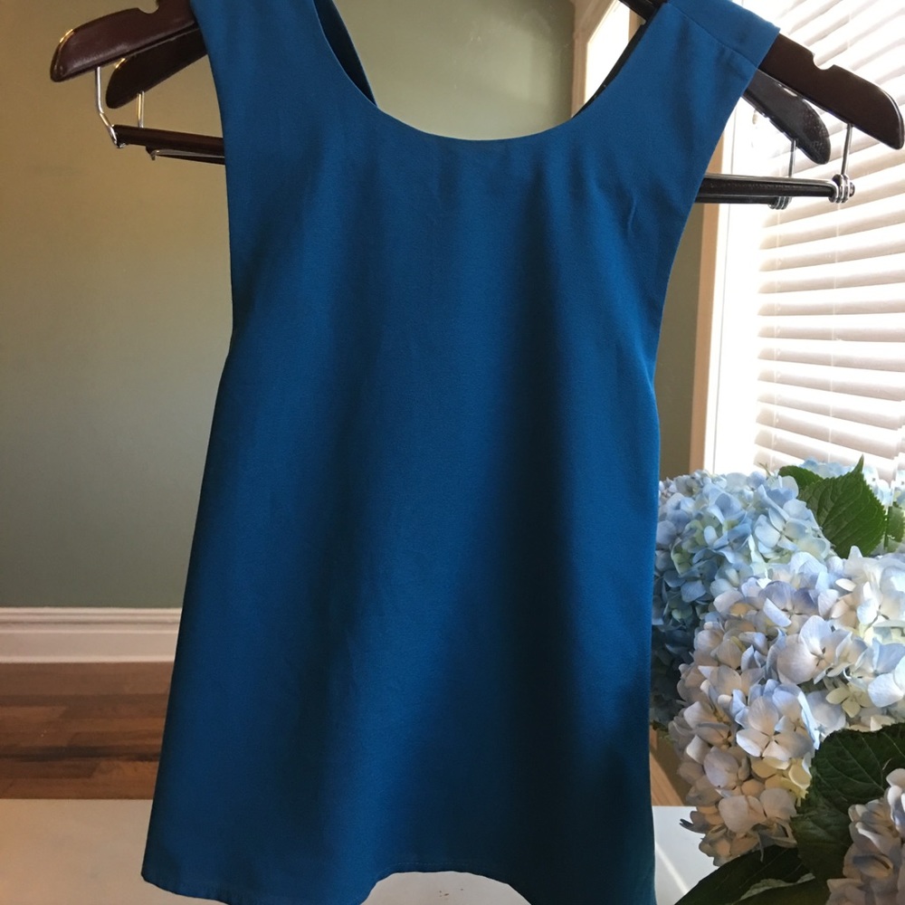 Keepsake blue tank top size small